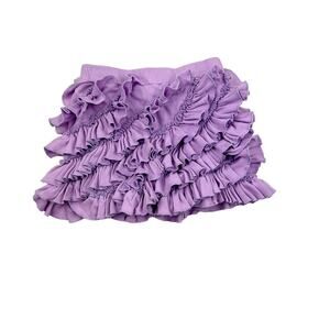 Lemon Loves Lime Purple Ruffle Shorts
